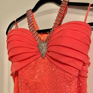 Alan Cherry Haute Couture Fully Beaded & Rhinestone Dress-Just in Time for PROM